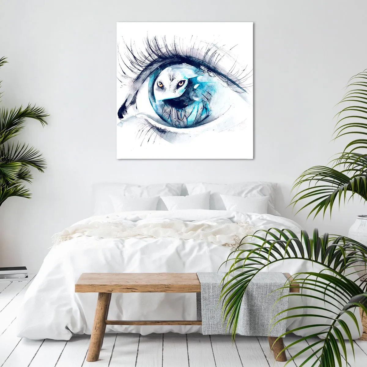 Impression sur toile - Image sur toile - Face à face avec la nature sauvage - 50x50 cm