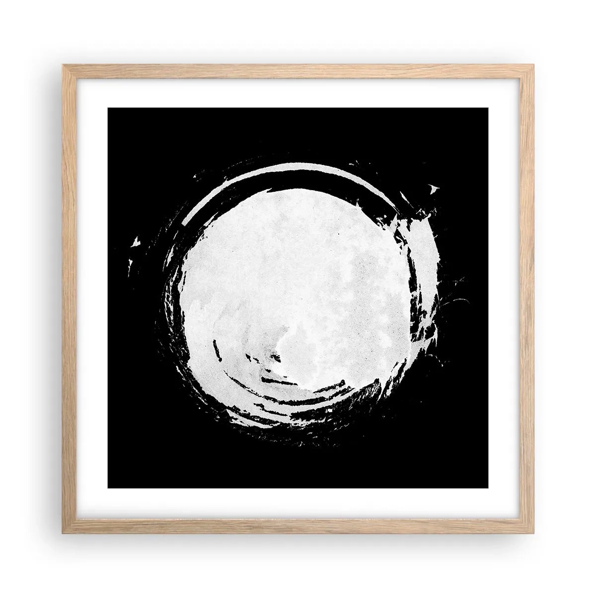 Affiche dans un chêne clair - Poster - Belle sortie - 50x50 cm