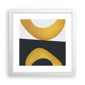 Affiche dans un cadre blanc - Poster - Avant tout : l’or - 30x30 cm