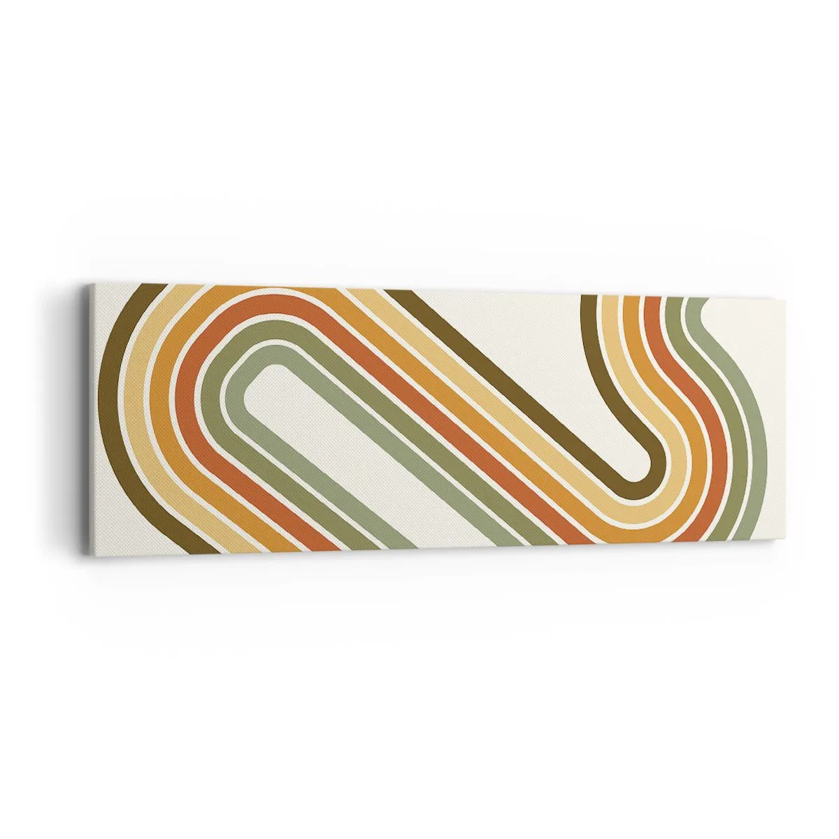 Impression sur toile - Image sur toile - En zig zag vers le but - 90x30 cm