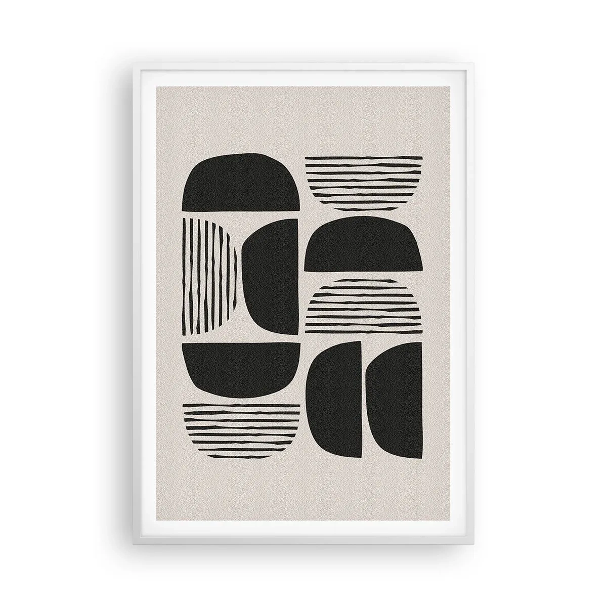 Affiche dans un cadre blanc - Poster - Offres sans enthousiasme - 70x100 cm