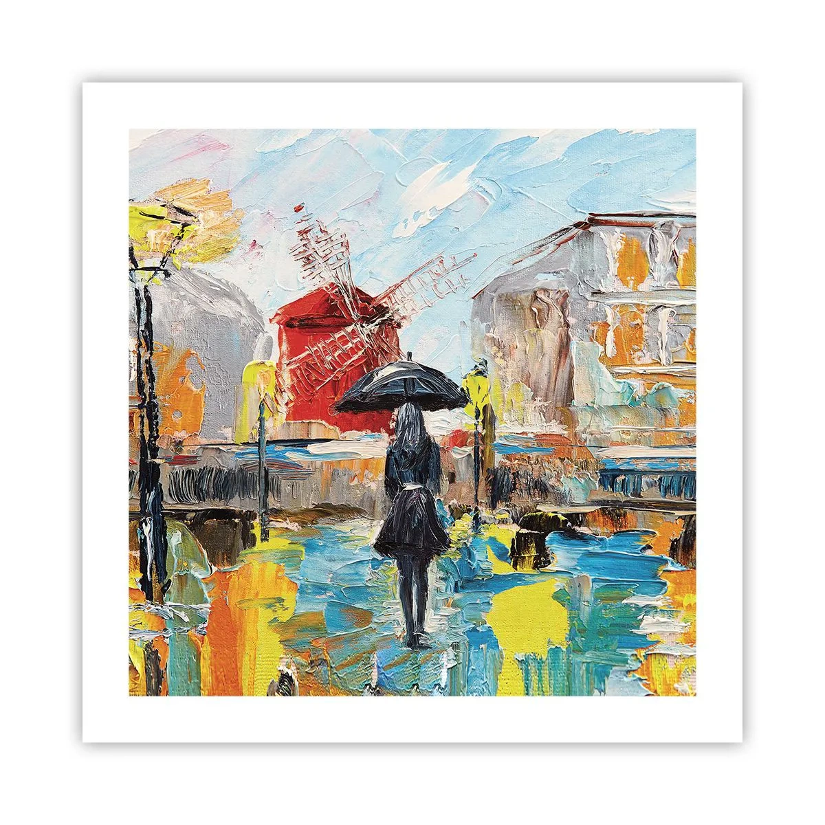 Affiche - Poster - Légende parisienne - 50x50 cm