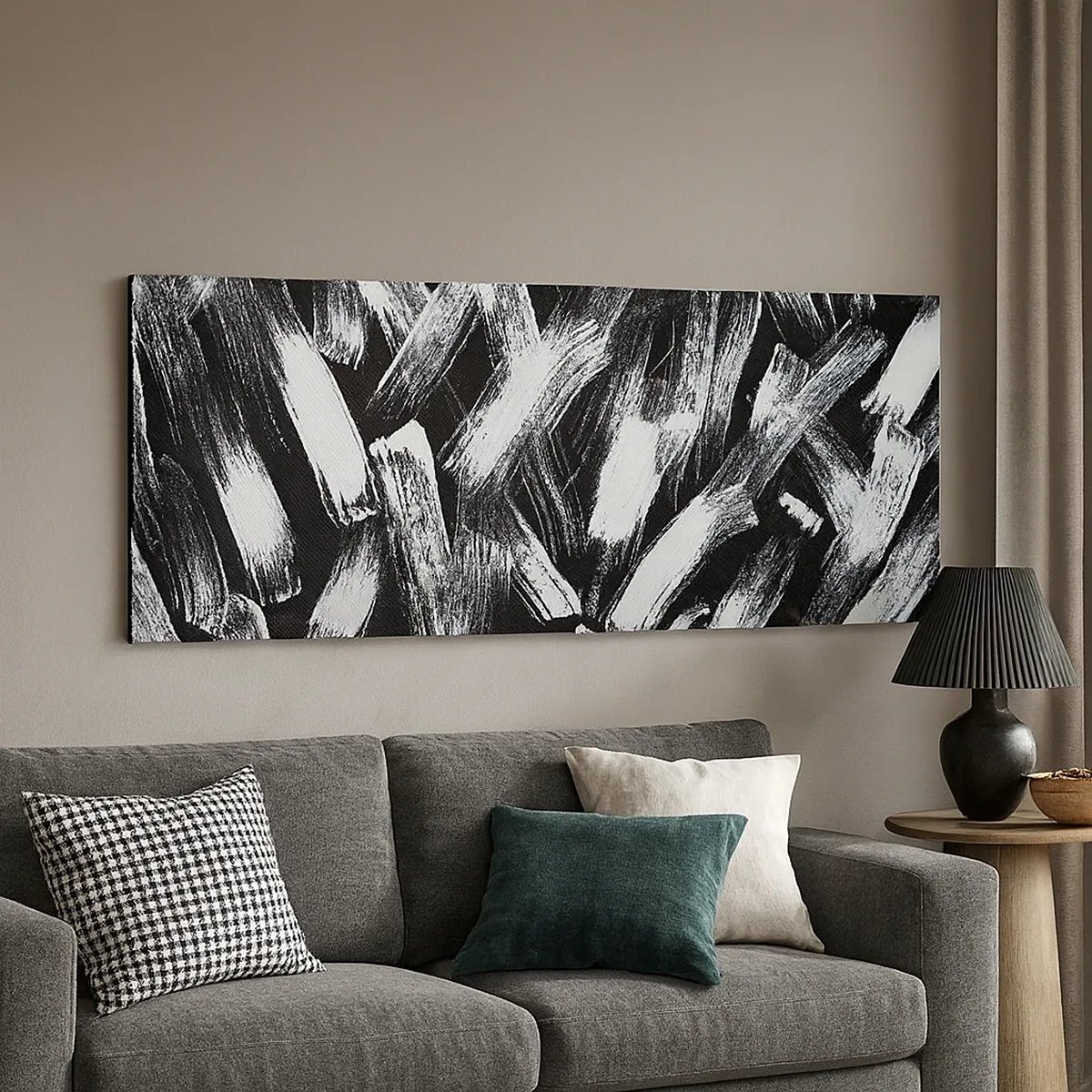 Impression sur toile - Image sur toile - L'abstraction dans l'esprit industriel - 30x30 cm