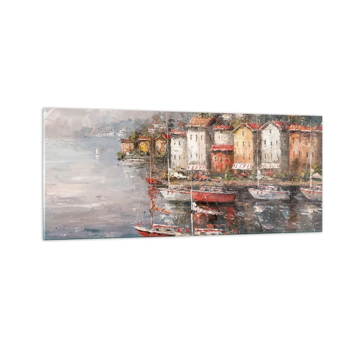 Impression sur verre - Image sur verre - Havre romantique - 100x40 cm