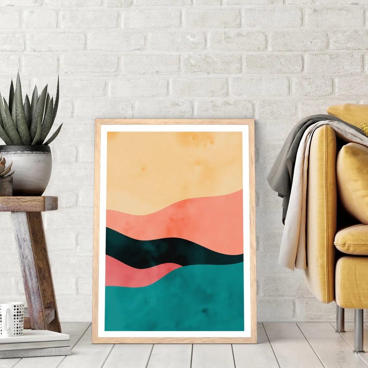 Affiche dans un chêne clair - Poster - Conformité non-conforme - 30x40 cm