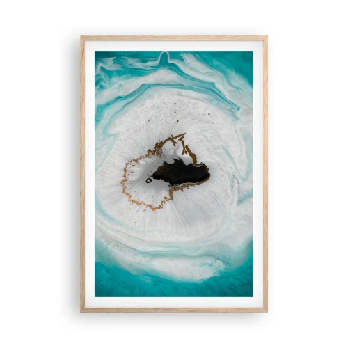 Affiche dans un chêne clair - Poster - Pénétrer à l'intérieur - 61x91 cm