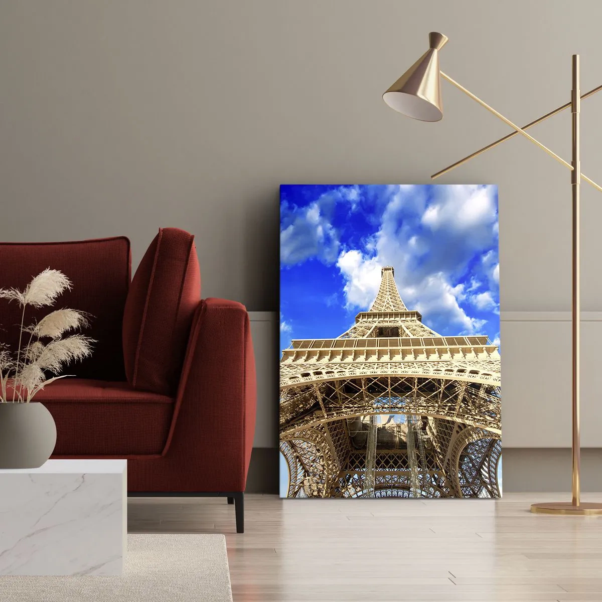 Impression sur toile - Image sur toile - Atteindre le ciel et les nuages - 45x80 cm