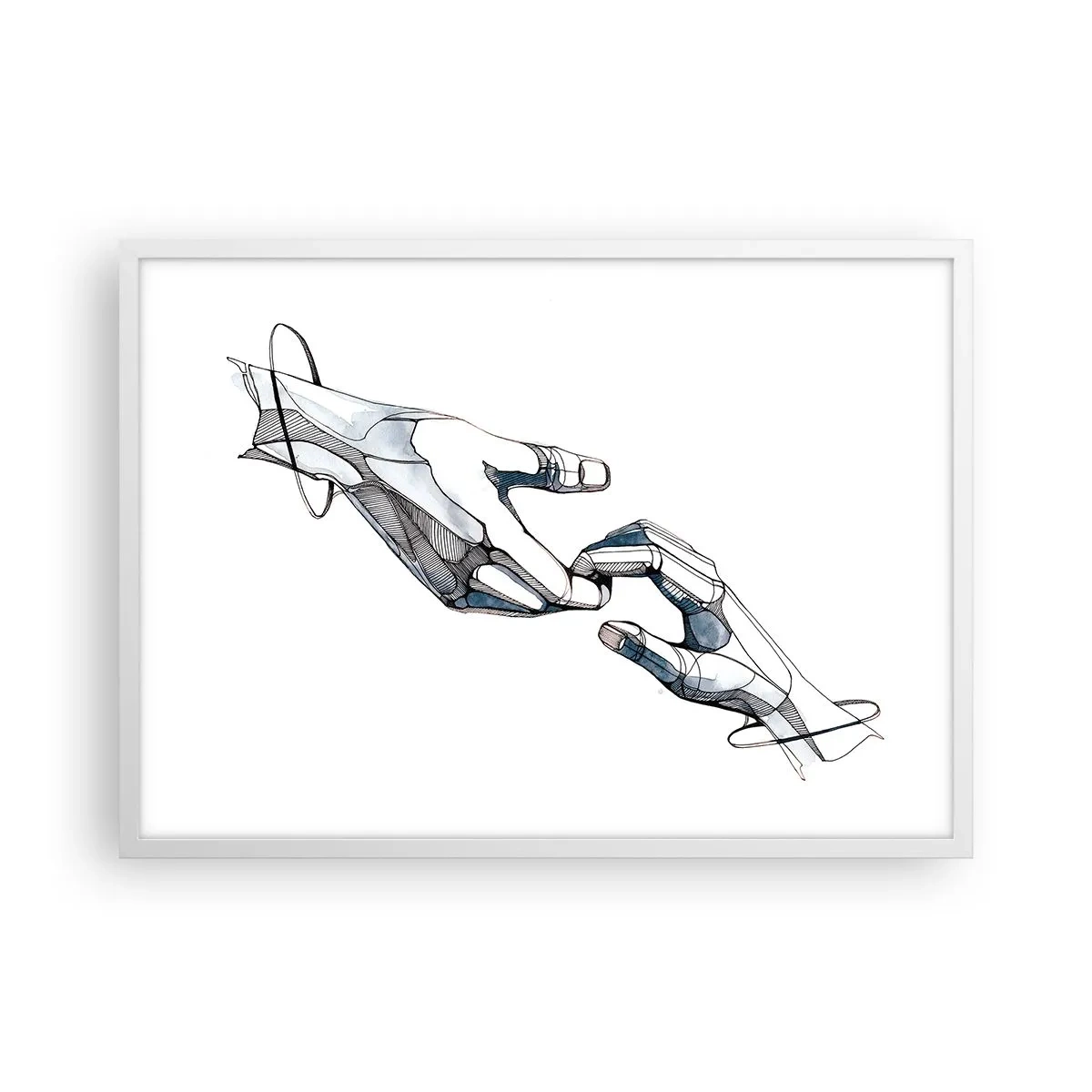 Affiche dans un cadre blanc - Poster - Un bon geste - 70x50 cm