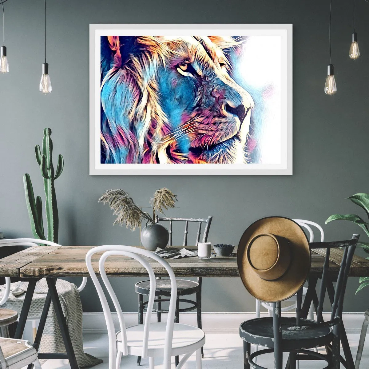 Affiche dans un cadre blanc - Poster - L'intelligence de la nature - 91x61 cm