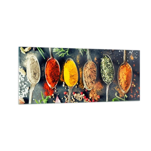 Impression sur verre - Image sur verre - Magie culinaire - 100x40 cm
