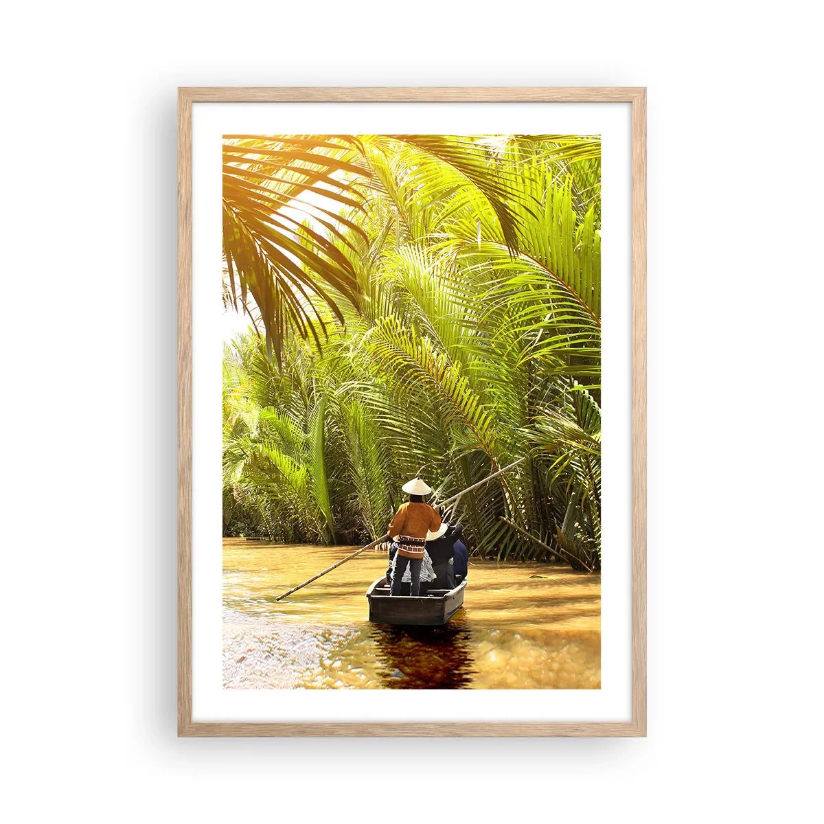 Affiche dans un chêne clair - Poster - Ravin de palmier - 50x70 cm
