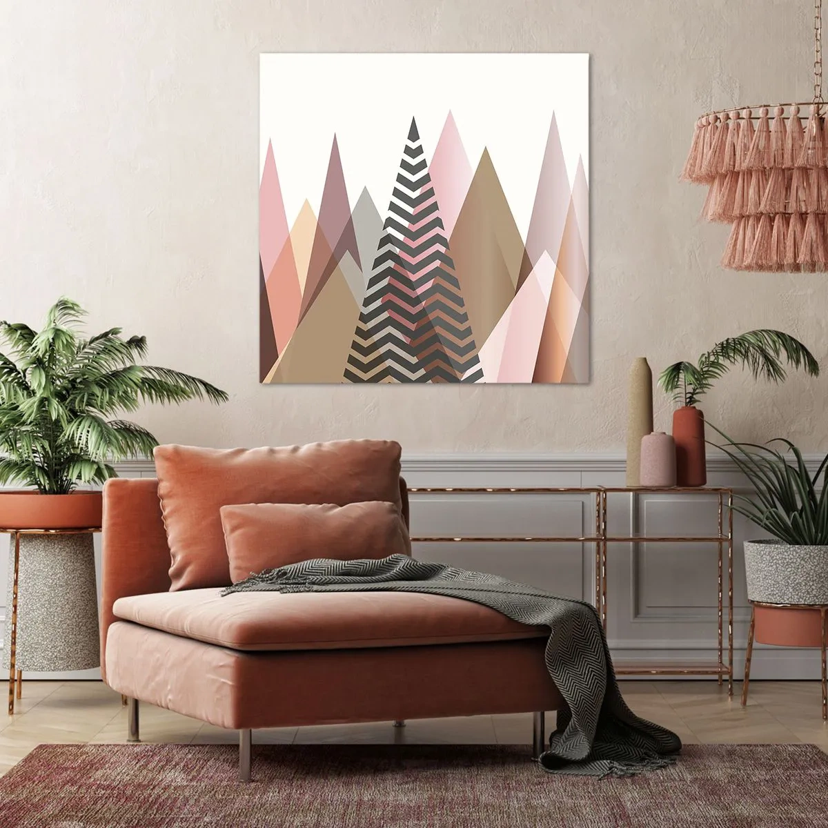 Impression sur toile - Image sur toile - Vue pyramidale - 50x50 cm