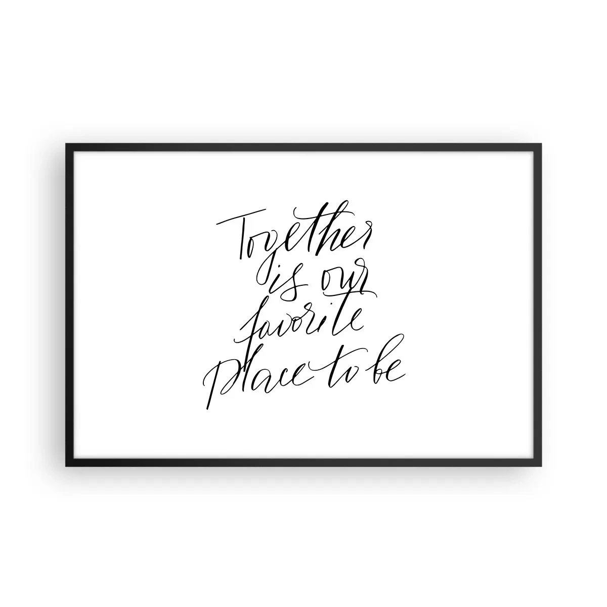 Affiche dans un cadre noir - Poster - Vous aussi vous le sentez? - 91x61 cm