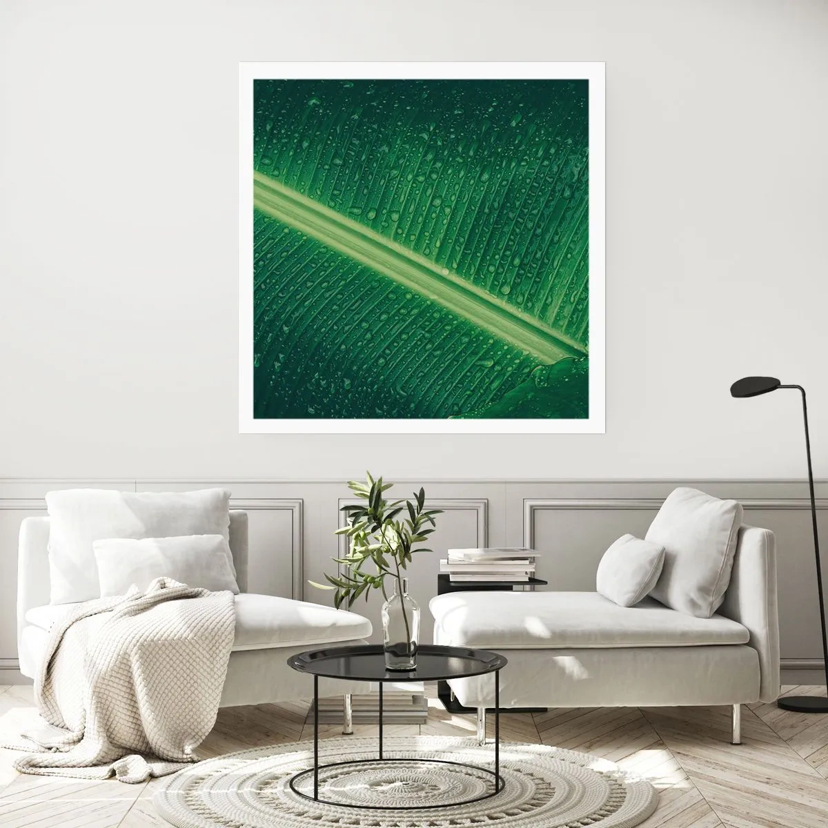 Affiche - Poster - Structure de vert - 40x40 cm