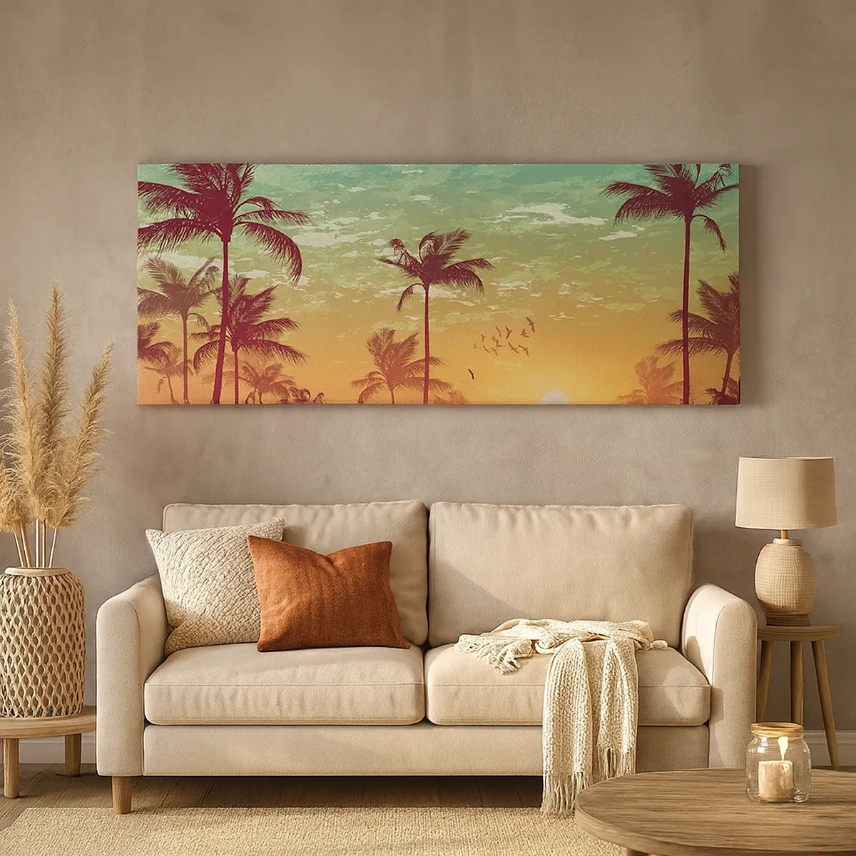 Impression sur toile - Image sur toile - Ambiance tropicale - 30x30 cm