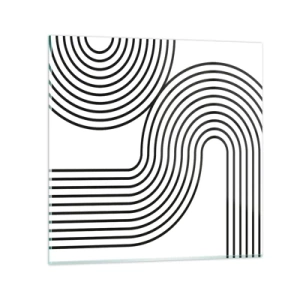 Impression sur verre - Image sur verre - En plein virage - 70x70 cm