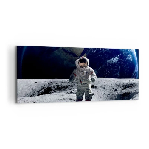 Impression sur toile - Image sur toile - Salutations de la lune - 100x40 cm