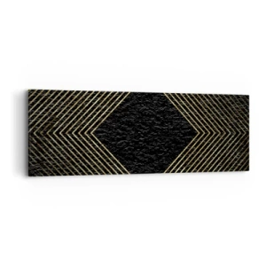 Impression sur toile - Image sur toile - Géométrie dans un style glamour - 90x30 cm