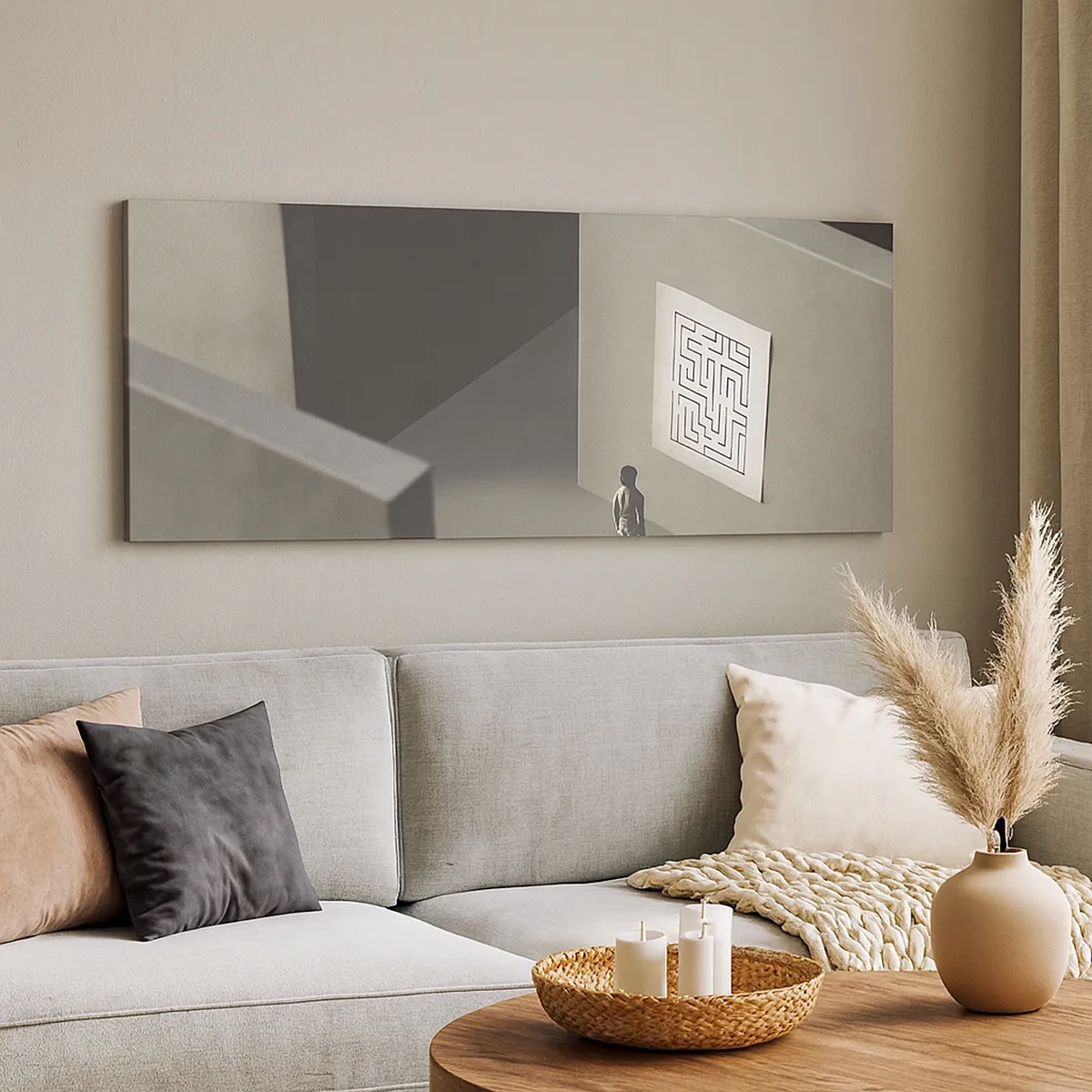 Impression sur toile - Image sur toile - Mais où suis-je? - 30x30 cm