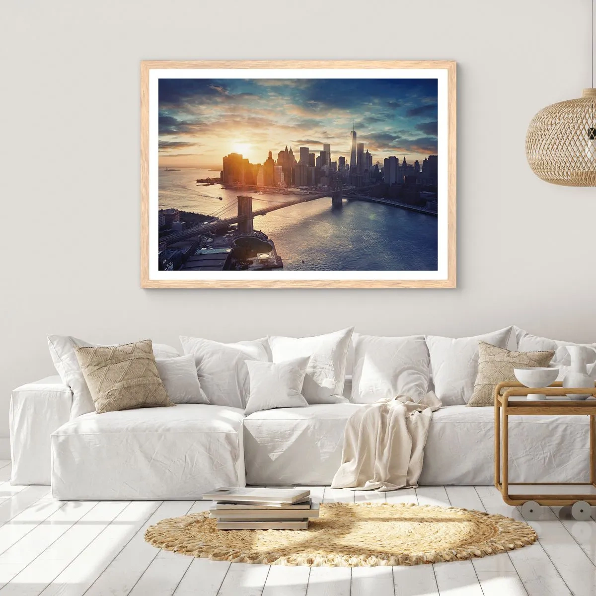Affiche dans un chêne clair - Poster - Monument de la culture occidentale - 50x40 cm
