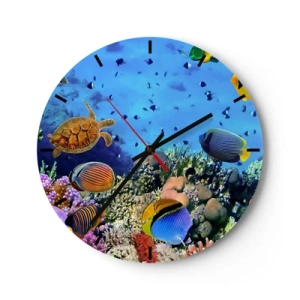 Horloge murale - Pendule murale - Et que sait-on de la vie… - 40x40 cm