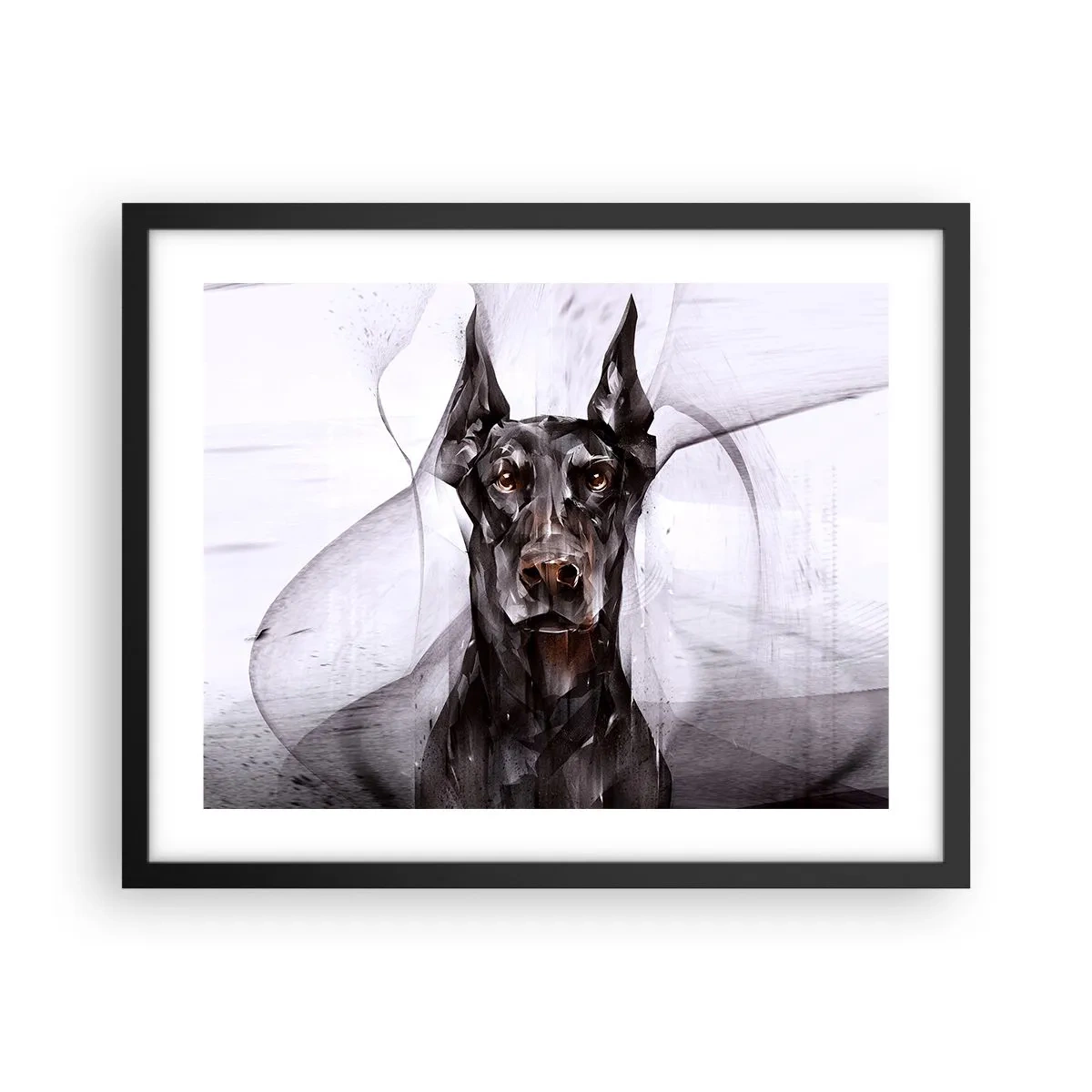 Affiche dans un cadre noir - Poster - Né noble - 50x40 cm