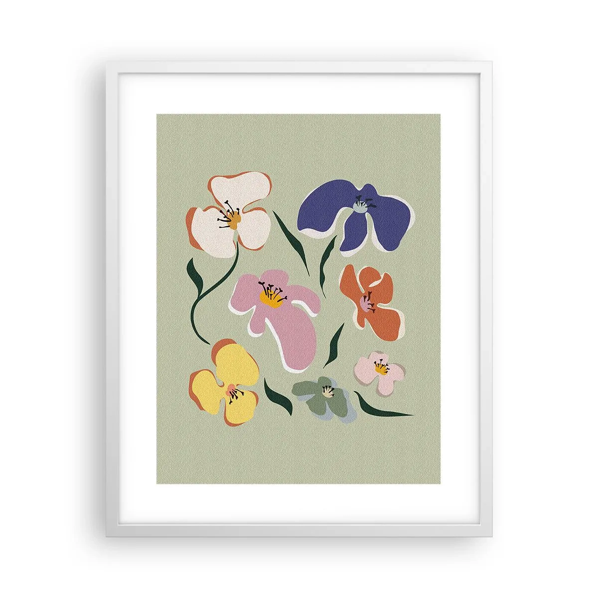 Affiche dans un cadre blanc - Poster - Des pensées pour votre frère - 40x50 cm