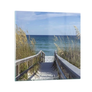 Impression sur verre - Image sur verre - Au soleil, sous le vent - 30x30 cm