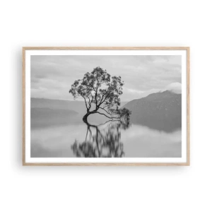 Affiche dans un chêne clair - Poster - Un tel pays existe - 100x70 cm