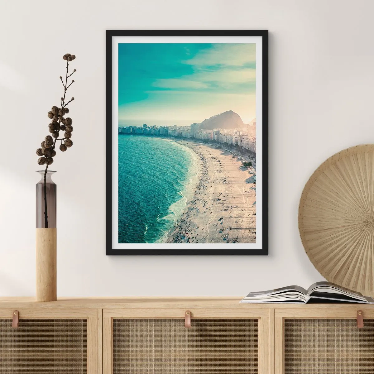 Affiche dans un cadre noir - Poster - Vacances éternelles à Rio - 40x50 cm