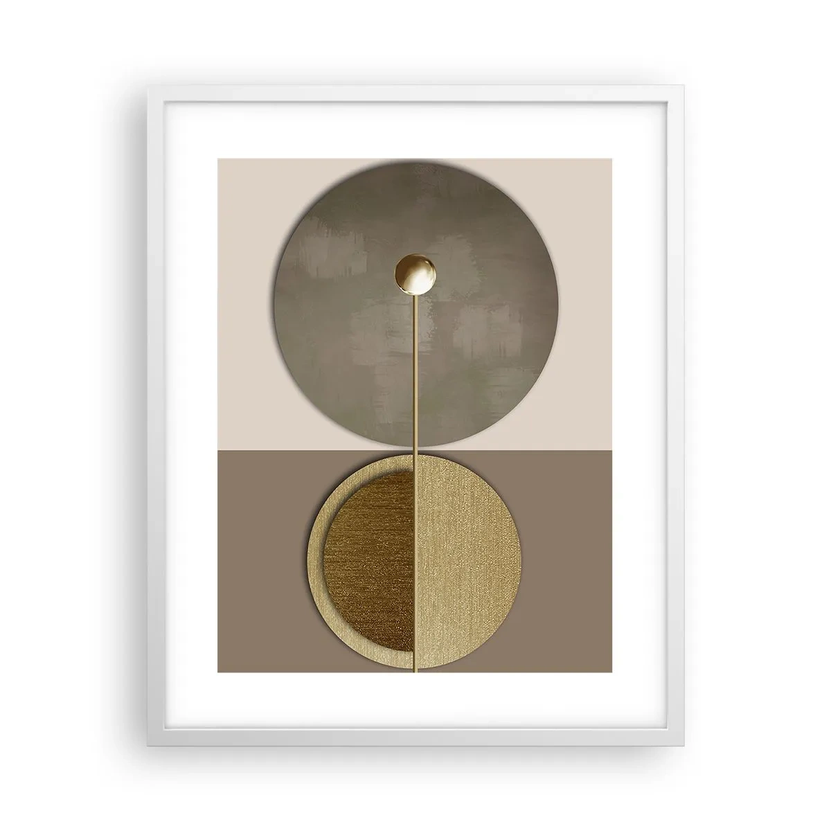 Affiche dans un cadre blanc - Poster - Équilibre parfait - 40x50 cm