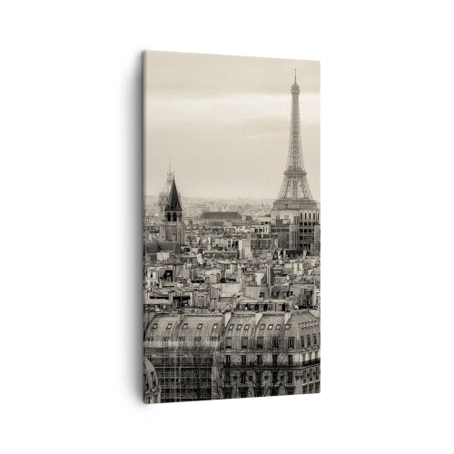 Impression sur toile - Image sur toile - Sur les toits de Paris - 45x80 cm