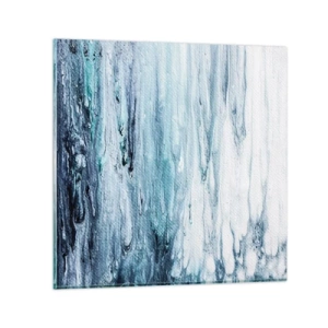 Impression sur verre - Image sur verre - Une glace bleue - 40x40 cm