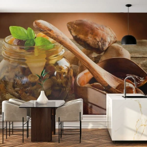 Papier peint sur mesure Premium Sand - Que ce soit frais ou salé, ou en automne... - La gastronomie, Champignons, Cuisine