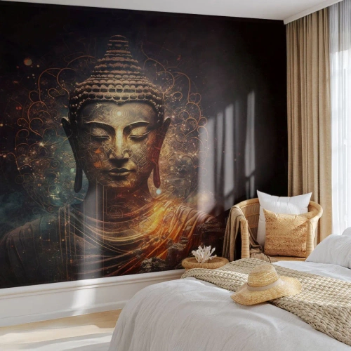 Papier Peint Autocollant Deluxe Sticker - Équilibre spirituel - Bouddha, Méditation, Religion - 100x70 cm