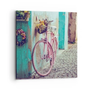 Impression sur toile - Image sur toile - Je reviens tout de suite - 70x70 cm