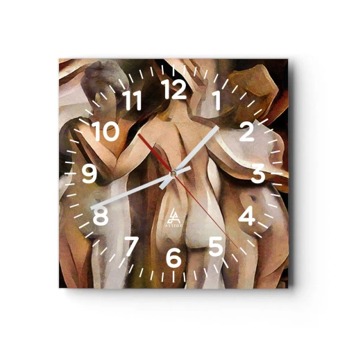 Horloge murale - Pendule murale - Trois Grâces 2.0 - 30x30 cm