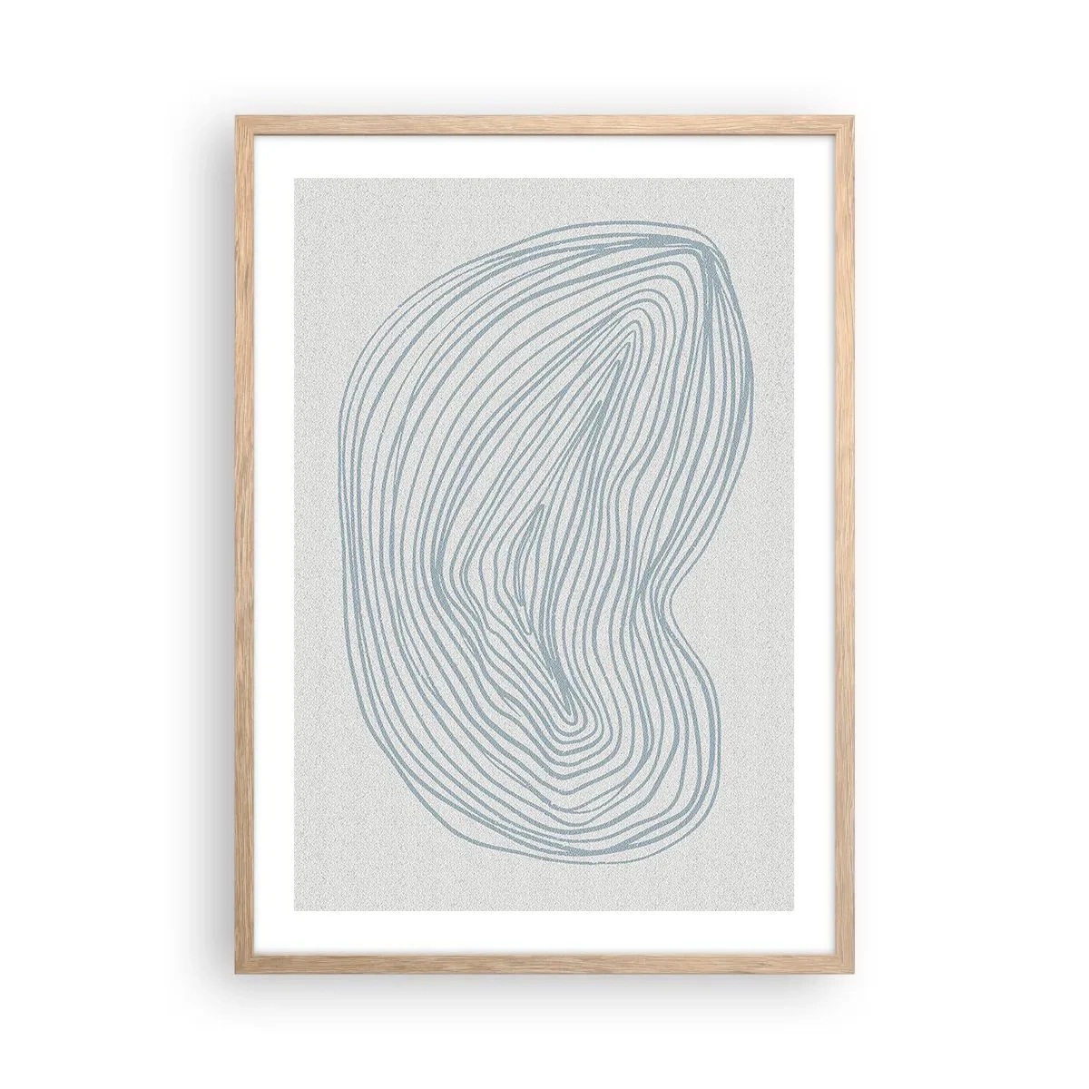 Affiche dans un chêne clair - Poster - Une goutte de sourire - 50x70 cm