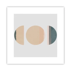 Affiche - Poster - Cercles après cercles - 30x30 cm