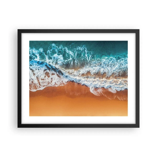 Affiche dans un cadre noir - Poster - Toujours ensemble - 50x40 cm