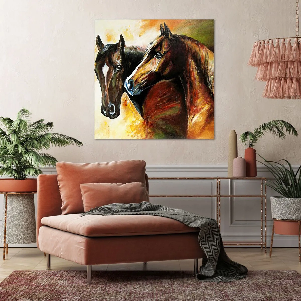 Impression sur toile - Image sur toile - Deux fois plus gracieux - 40x40 cm