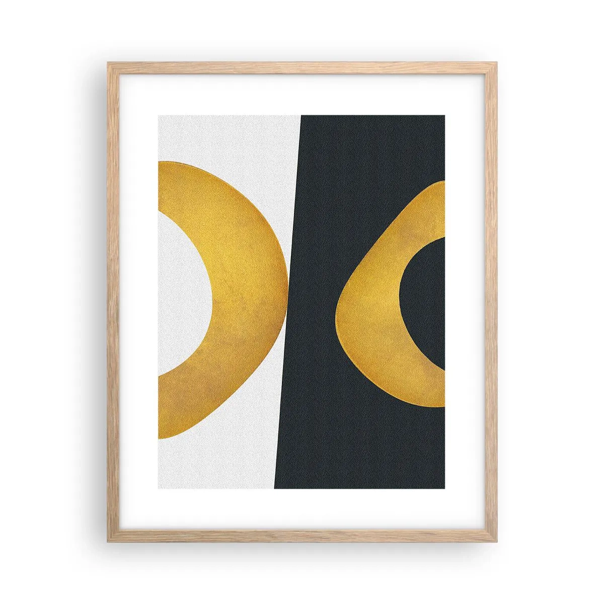 Affiche dans un chêne clair - Poster - Avant tout : l’or - 40x50 cm