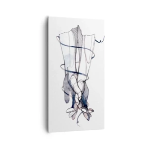 Impression sur toile - Image sur toile - Étude du touché - 55x100 cm