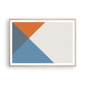 Affiche dans un chêne clair - Poster - Sous cette angle.... - 100x70 cm