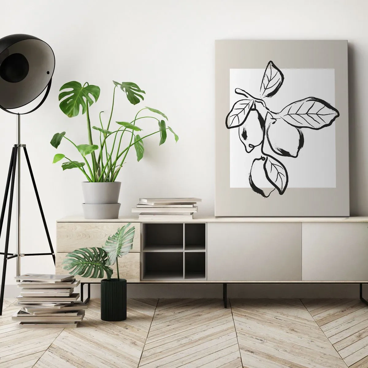 Impression sur toile - Image sur toile - Où mûrit le citron… - 55x100 cm