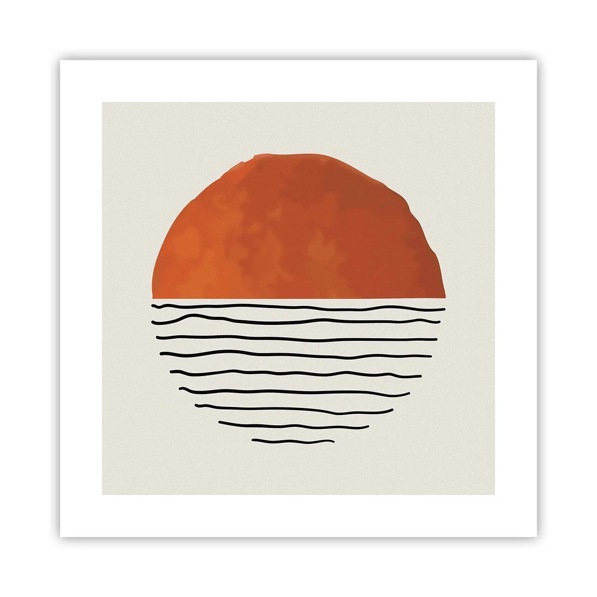 Affiche - Poster - Dans un climat japonnais - 40x40 cm