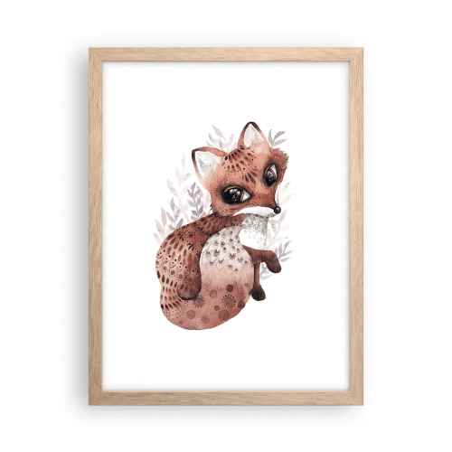 Affiche dans un chêne clair - Poster - Seulement à aimer - 30x40 cm