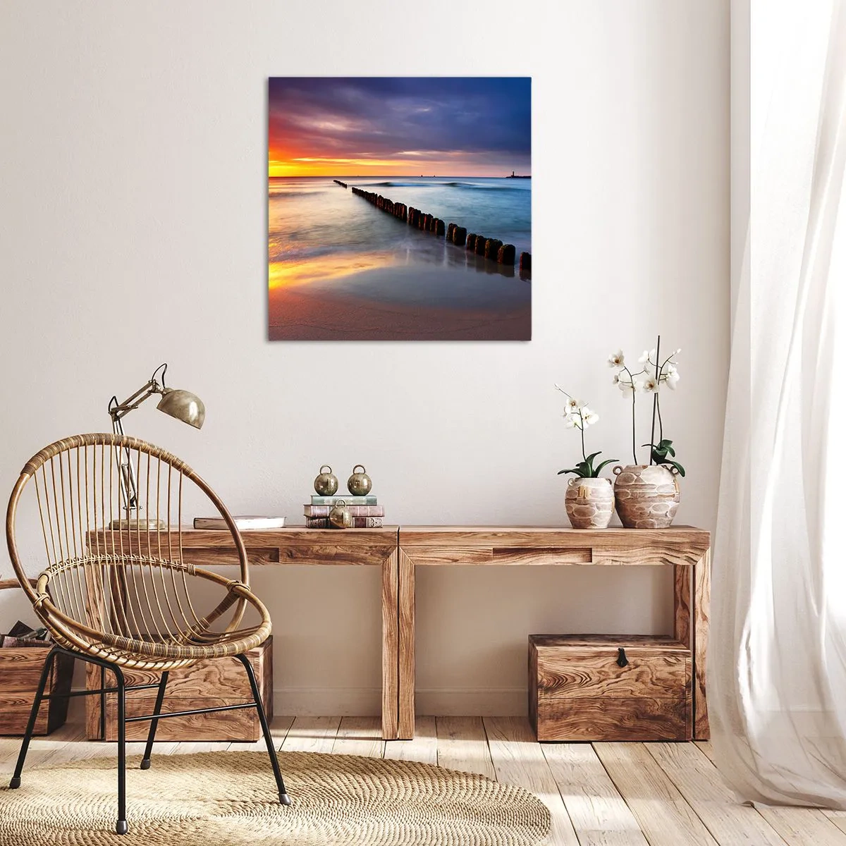 Impression sur toile - Image sur toile - Ecoute le silence - 70x70 cm