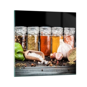 Impression sur verre - Image sur verre - Pour que la vie ait du goût - 30x30 cm