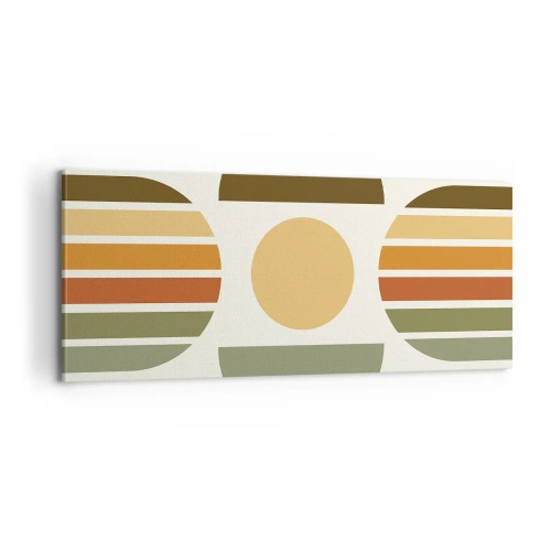 Impression sur toile - Image sur toile - Dans les coulaurs de la terre - 100x40 cm